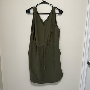 NWOT Olive Green Eddie Bauer Athleisure Dress